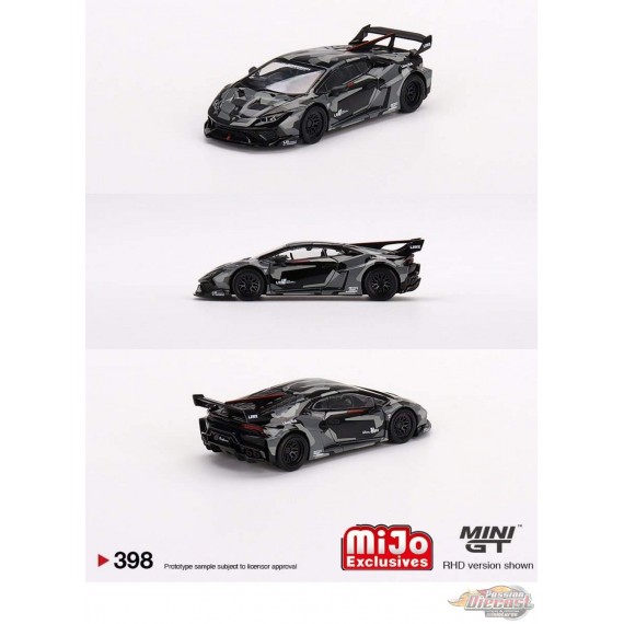 Mini GT - 1:64 - LB★WORKS Lamborghini Huracán GT  Digital Camouflage - Mijo Exclusives USA - MGT00398 Passion Diecast