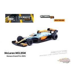 McLaren MCL35M Monaco Grand Prix 2021 No.4 Lando Norris - Tarmac Works - 1/64 - T64G-F040-LN1 Passion Diecast