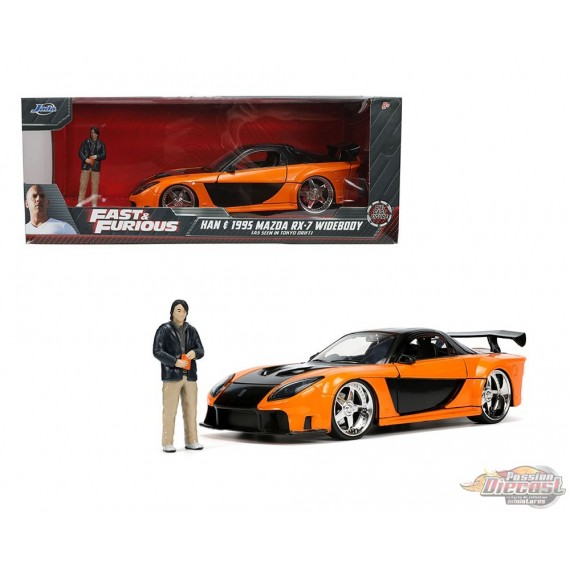 1995 Mazda RX-7 Widebody With Han Figurine - Jada 1/24 - 33174 Passion Diecast