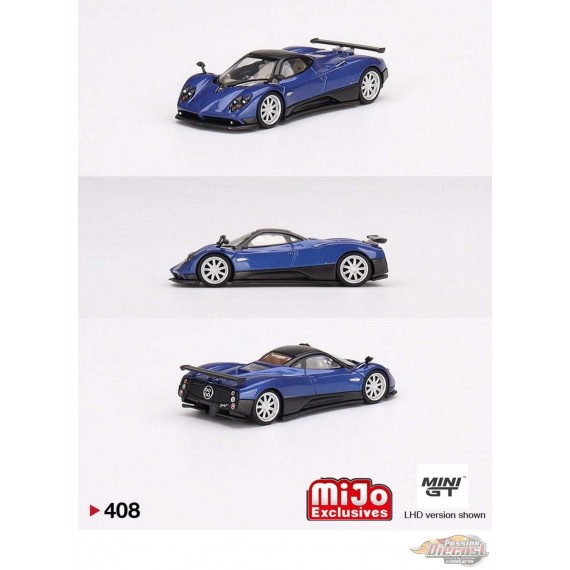 MINI GT　パガーニ ゾンダ F (アルゼンチンブルー) チェイスカー Mini GT 1:64 Pagani Zonda F Blu Argentina #408 | eBay