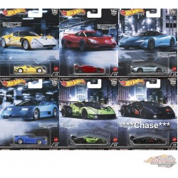 Hot Wheels - Car Culture - 1:64 - Exotic Envy - Assortment - Set Of 10 Cars - FPY86-957M Box  -  Passion Diecast