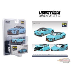 Mijo Exclusif - LB Works Lexus LC500 Semi Gulf Bleu Clair - Limitée 720 pièces - Era Car - 1/64 - USA Exclusives - LS21LC2801