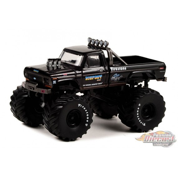 Bigfoot No.1 Black Bandit Edition 1974 Ford F 250 Monster Truck Black Bandit Series 27 1 64 Greenlight 28110 E