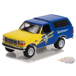 Michelin Tires - 1996 Ford Bronco XL - Blue Collar Collection Series 11 - 1/64 Greenlight - 35240 D Passion Diecast