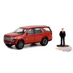 Chevrolet Tahoe LT Édition Texas 2022 avec Homme en costume - Blue Collar Collection Series 11 - 1/64 Greenlight - 97140 F