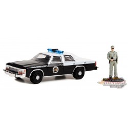 Patrouille maritime de Floride officier - 1990 Ford LTD Crown Victoria - The Hobby Shop Series 14 - 1/64 Greenlight - 97140 D