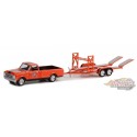 1968 Chevrolet C-10 STP avec couverture et remorque de voiture tandem STP - Hitch & Tow Series 26 - Greenlight - 1-64 - 32260 B