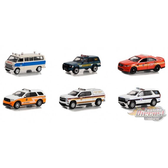 First Responders Series 1 - Assortiment - 1/64 Greenlight - 67040 - Passion Diecast