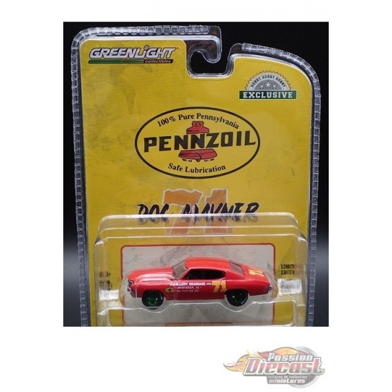 GreenMachine Doc Mayner's 1972 Chevrolet Chevelle No.71 - Hobby Exclusive - 1/64 Greenlight - 30315GR
