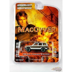 GreenMachine 1986 Jeep Cherokee Wagoneer - MacGyver  - Hollywood Series 34 - 1/64 Greenlight - 44940 CGR