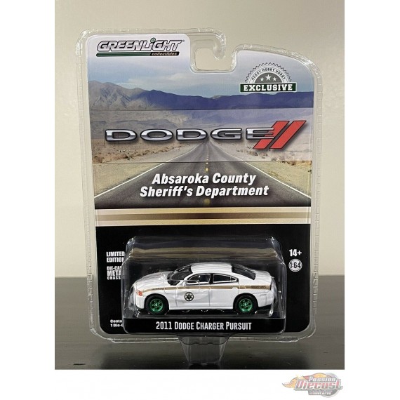 GreenMachine County Sheriff's Department - 2011 Dodge Charger Pursuit - Hobby Exclusive - 1/64 Greenlight - 30334GR