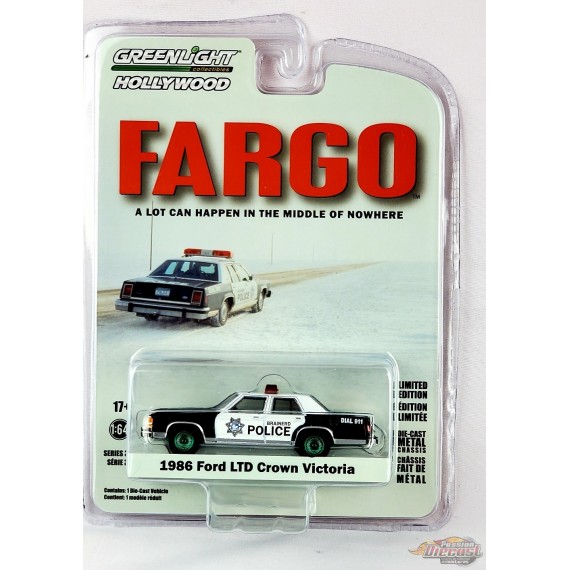 GreenMachine 1986 Ford LTD Crown Victoria - Brainerd - Hollywood Series 35 - 1/64 Greenlight - 44950 BGR