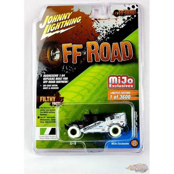 CHASE CAR Off Road – Hummer H1 Wagon (Custom Baja) - Johnny Lightning 1:64 - JLCP7155GR