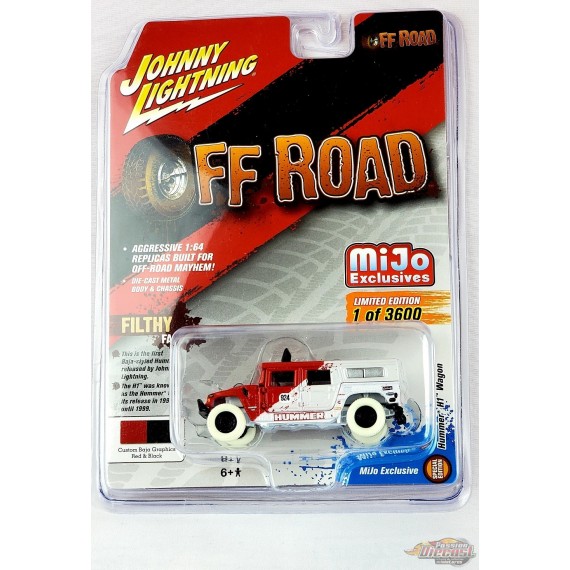 CHASE CAR Off Road – Hummer H1 Wagon (Custom Baja) - Johnny Lightning 1:64 - JLCP7154GR