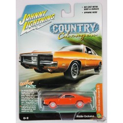 CHASE CAR 1969 Dodge Charger Orange - Hobby Exclusive - Johnny Lightning 1:64 - JLSP206GR