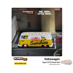 Volkswagen VW Type II (T1) Panel Van Mr. Men Little Miss Little Miss Sunshine - Tarmac Works - Global 64  - 1/64 - T64S-005-MMLM