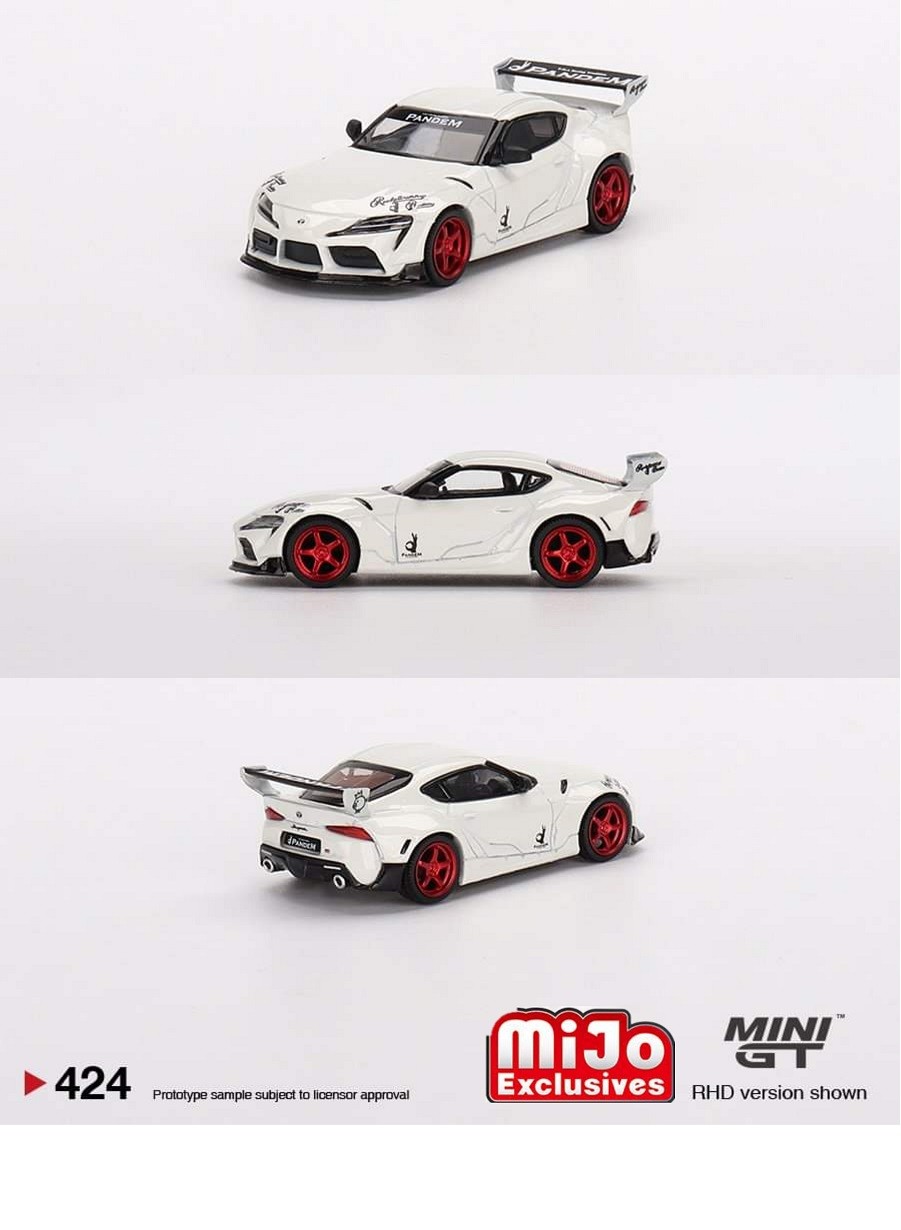 Mini GT 1:64 MiJo Exclusives World Wide Pandem Toyota GR Supra V1.0 Limited  Edition