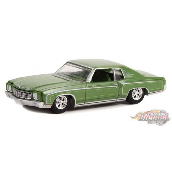 1970 Chevrolet Monte Carlo in Green - California Lowriders Series 2 -1/64  Greenlight - 63030 D