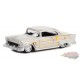 1955 Chevrolet Bel Air in Custom Light Gray Metallic and Gold - California Lowriders Series 2 -1/64 Greenlight - 63030 A