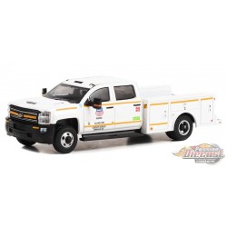 Union Pacific Railroad Maintenance Truck - 2018 Chevrolet Silverado 3500 - Dually Drivers Series 11 - 1/64 Greenlight - 46110 C