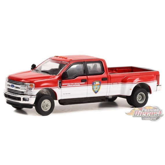 Fire Department Public Affairs Houston Texas 2019 Ford F 350 Dually Dually Drivers Series 11 1 64 Greenlight 46110 D