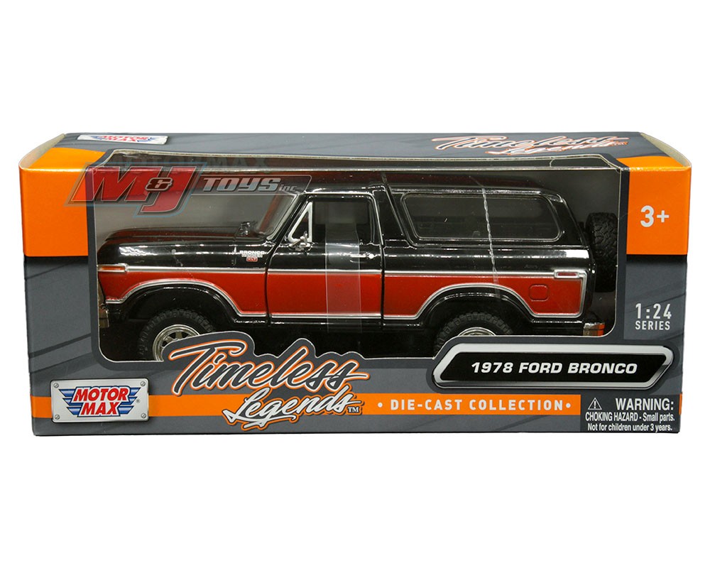 1978 Ford Bronco Ranger XLT (Black and red two-tone) hardtop with