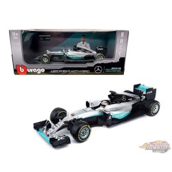 Mercedes-AMG F1 W07 Hybrid 2016 Lewis Hamilton No.44 – F1 Racing – Racing - Burago 1/18 - 18-18001LH