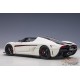 Koenigsegg RegeraWhite/Carbon with Red accent - Autoart 1/18 - 79027- Passion Diecast