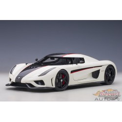 Koenigsegg RegeraWhite/Carbon with Red accent - Autoart 1/18 - 79027- Passion Diecast