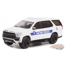 Houston, Texas METRO Police - 2021 Chevrolet Tahoe Police Pursuit Vehicle - Hot Pursuit Series 42 -1/64 Greenlight - 43000 F