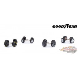 Goodyear Tires Wheel & Tire Pack  - Auto Body Shop series 6 - Greenlingt 1/64   - 16110 B