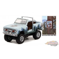 1967 Ford Bronco (portes retirées) - Smokey Bear Series 1 - 1/64 Greenlight - 38020 C  Passion Diecast 