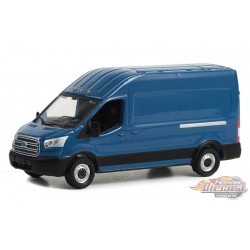 2017 Ford Transit LWB High Roof in Dark Blue - Route Runners Series 5 -1/64 Greenlight - 53050 A Passion Diecast