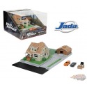 (Preorder) Jada Nano Hollywood Rides Fast & Furious Diorama Doms House With Dodge Charger & Toyota Supra - Jada - 1/87 - 33668