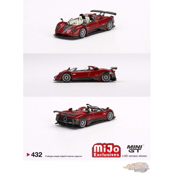 Pagani Zonda HP Barchetta Rosso Dubai - Mini GT - 1:64  - MGT00432 Passion Diecast