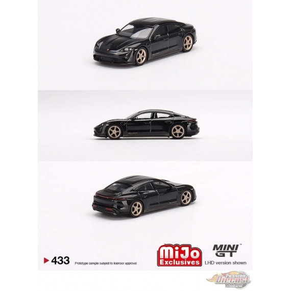 Porsche Taycan Turbo S Gris volcan métallisé - Mini GT - 1:64  - MGT00433 Passion Diecast