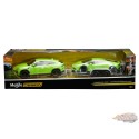 Lamborghini Urus and Huracan Coupe (Green) with Trailer – Elite Transport - Maisto 1/24 - 32753 GRN