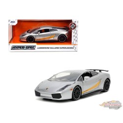 Lamborghini Gallardo Superleggera Silver  - Hyperspec - Jada 1/24 - 34027