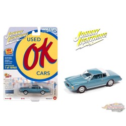 1978 Chevrolet Monte Carlo in Light Blue Poly with Partial Flat White Roof  - Johnny Lightning 1/64 - JLSP196 B