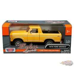 1978 Ford Bronco (jaune) - Motormax 1/24 - 79374 YL Passion Diecast