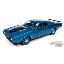 1971 Dodge Charger R/T bleu métallisé brillant GB5 - Auto World / American Muscle 1/18 - AMM1274