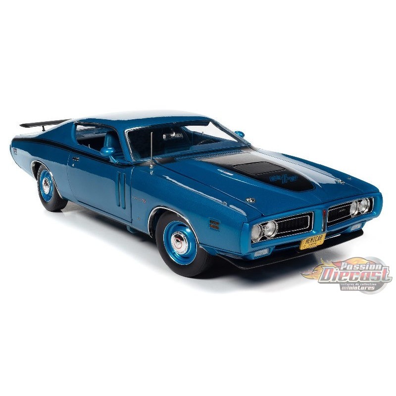 1971 Dodge Charger R/T GB5 Bright Metallic Blue - Auto World / American ...