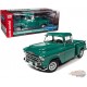 1957 Chevy 3100 Stepside Pickup Truck, Ocean Green - Auto World - 1/18 - AW293 - Passion Diecast 