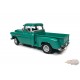 1957 Chevy 3100 Stepside Pickup Truck, Ocean Green - Auto World - 1/18 - AW293 - Passion Diecast 