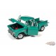 1957 Chevy 3100 Stepside Pickup Truck, Ocean Green - Auto World - 1/18 - AW293 - Passion Diecast 