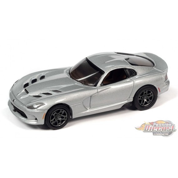 2014 Dodge Viper en argent billette - Johnny Lightning 1/64 - JLSP282 B Passion Diecast