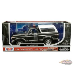1978 Ford Bronco Custom - Motormax 1/24 - 76983 BK Passion Diecast