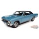 1966 Chevrolet Chevelle SS 396 Hardtop en bleu clair - Auto World / American Muscle 1/18 - AMM1282 - Passion Diecast 