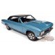 1966 Chevrolet Chevelle SS 396 Hardtop en bleu clair - Auto World / American Muscle 1/18 - AMM1282 - Passion Diecast 