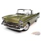 1957 Chevrolet Bel Air Convertible in Laurel Green Metallic - Auto World - 1/18 - AW306 - Passion Diecast 